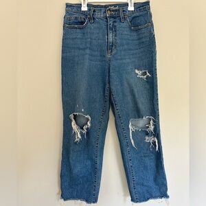 High Waisted Ripped Jeans